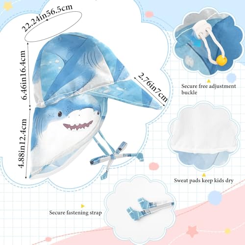 Baby Sun Hats Boy Hat Girls Sun Protection Large Brim Traveling Swim Hat4