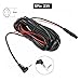 ImBros 9m Car Backup Rear View 2.5mm Extension Cable 5 Pin Cord Wire Fit Compatible Any Vehicle 12V Power Outlet Plastic and Metal Cables
