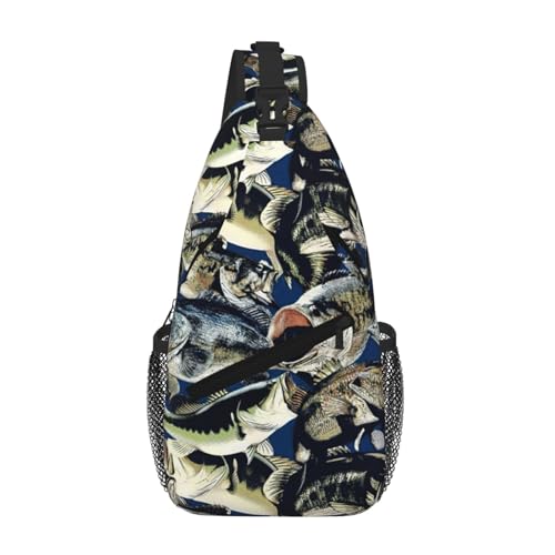 Sac poitrine épaule avec motif poisson pour vos balades
