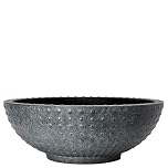Muddy Hands Faux Concrete Plant Pot Outdoor Garden Flower Herb Tree Round Plastic Planter (17.7 Litre Bowl)