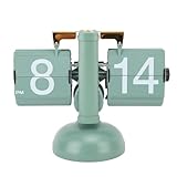 Orologio meccanico a scatto automatico, orologio da scrivania retrò con ingranaggi meccanici, grande numero decorazione interna per la casa, ideale per ufficio e studio