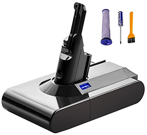 21.6V 3500mAh Lithium-ion Dyson Battery Replacement for Dyson V8 Battery, Dyson V8 Animal, V8 Absolute, V8 Motorhead, V8 Fluffy, Dyson V8 SV10 Vacuum Cleaner Battery