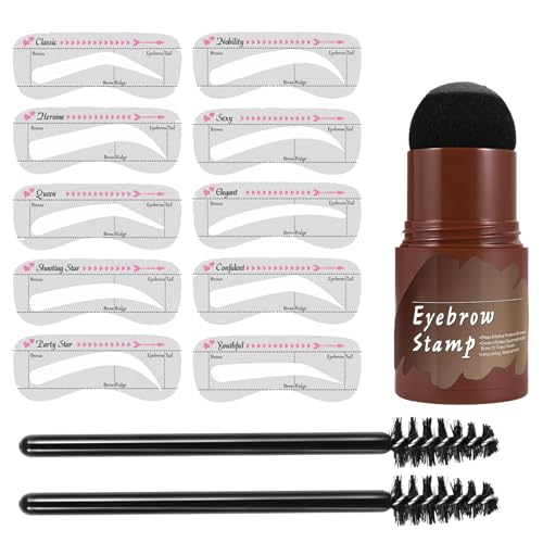 Kit De Plantillas Para Cejas: Juego De Plantillas Para Cejas Impermeables De 10 Piezas, Herramienta Guía De Maquillaje De Forma Perfecta, Diseño De Material Reutilizable, Accesorio Cosmético De