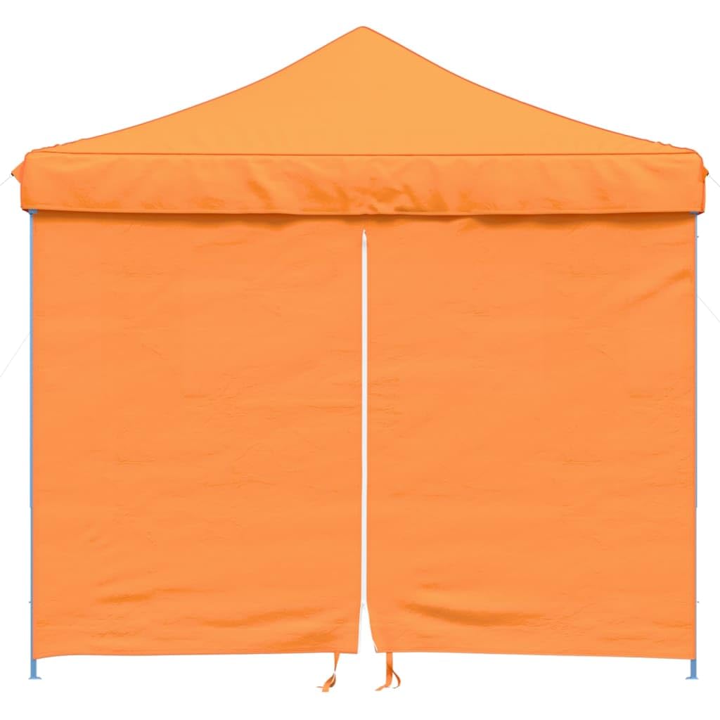 vidaXL Tienda de Fiesta Plegable Pop-Up 4 Paredes Laterales Naranja, Tienda, Tienda de jardín, cenador de Camping, toldo cenador, cenador toldo