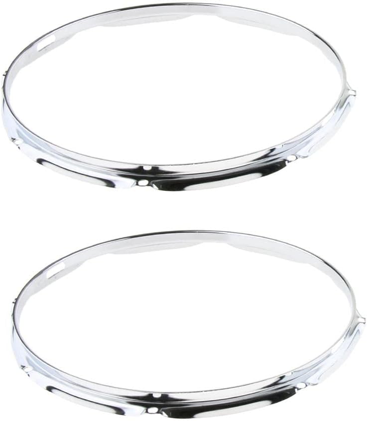 SDENSHI Heavy Duty 14 Inch 8 Lug Snare Drum Hoop Rim Batter Hoop 1.2Mm (Pack of 2)