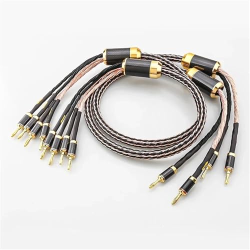ALNHY 12TC Hifi Speaker Cable with 2/4 Banana Plug - 2.5 M