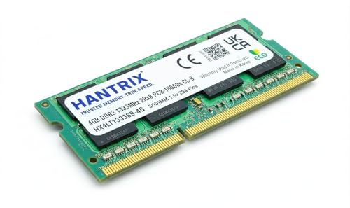 Image of 4GB DDR3 1333MHz Laptop RAM | 2RX8, PC3-10600S 1.5v SO-DIMM Memory Module for Notebook PCs | High-Speed DDR3 Upgrade