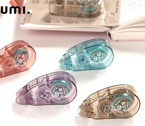 Image of Amazon Brand - Umi 4 Pack Scrapbook Tape,Double Sided Glue Tape Roller Size 6mm x 6mtr each
