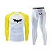 HUBGFEQ Fitness Jogging Sportswear Quick Dry Men's Thermal Underwear Sets Running Basketball Tights Clothes-27-S