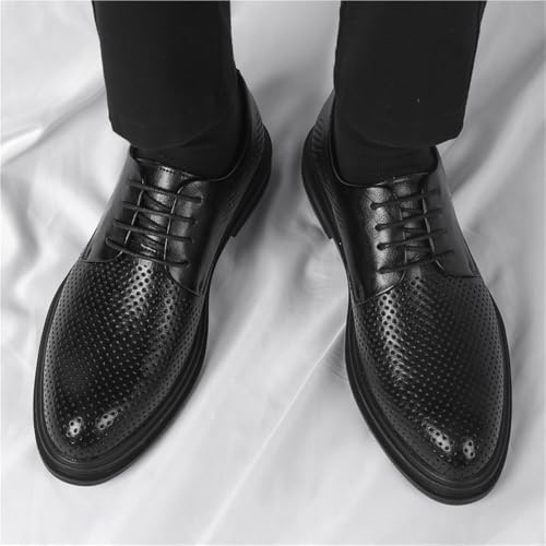 Leather Lace Up Oxford Shoes for Men Stylish and Comfortable Perfect for Business and Special Events3
