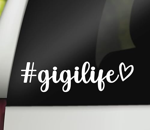 Gigi Life - Calcomanía de vinilo para coche, adhesivo para parachoques y parachoques, tamaño de 8 pulgadas, fabricado en Estados Unidos
