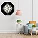 VEAREAR Dart Board Wall Protector, Universal EVA Octagon Dartboard Backboard Surround, 4Pcs Splicing, Removable, Black