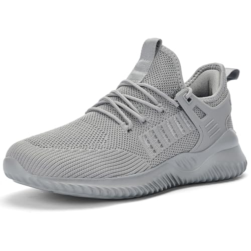 Image of Akk Mens Sneakers Tennis Shoes - Slip on Memory Foam Walking Shoes for Athletic Running Workout Gym Jogging Indoor Outdoor Lightweight Breathable Casual Sneakers