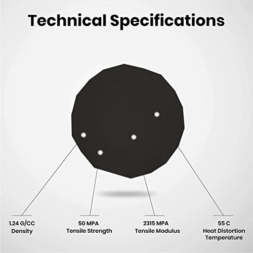 Image of 3 idea Imagine Create Print 3Idea Premium PLA 1.75mm 3D Printer Filament Bundle | Dimensional Accuracy + /- 0.03mm (2KG Total, 1KG /Spool) | 2 Colors Combo (Black, White,)