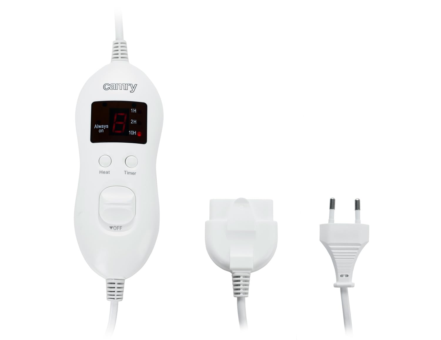 Camry CR-7417 - Calienta Camas Eléctrico Doble, 120W, 8 Niveles de Temperatura, Temporizador, Lavable, 150 x 160 cm, Protección por Sobrecalentamiento