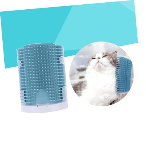 Cepillo de esquina para gatos de ABS azul masajeador autoadministrado 5