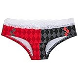 CoCo Brands International Harley Quinn Print Lacey Women's Underwear Panties (Large)