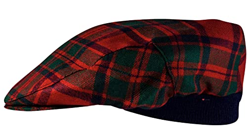 Casquette plate tartan Macintosh taille unique avec bande élastique