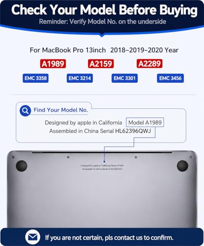 Image of A1989 A2159 A2289 Screen Replacement 13.3 inch for MacBook Pro Full LCD(Silver) | 2018-2019-2020 Year Retina,Model: EMC 3358, 3214, 3301, 3456,13 inch,2560x1600,Full Display Assembly,2560x1600,Fix Kit