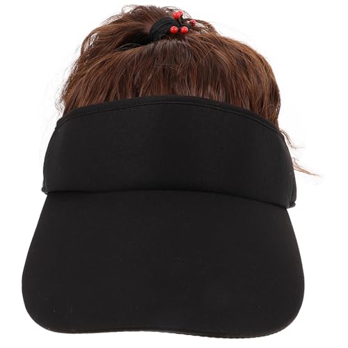 minkissy Women's Wig Baseball Cap Compact Lightweight Hat for Sports Outdoor Yoga Travel Stylish Comfortable