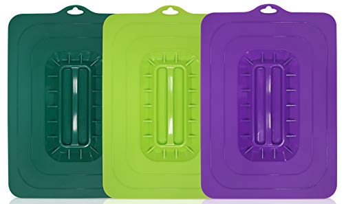 Maxi-Matic ECL-3016 Rectangular Silicone Suction Lids and Food Covers Fits various sizes of