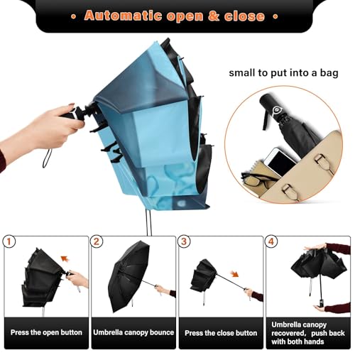 Parapluie GAIREG résistant au vent, compact et robuste pour vos trajets - 5