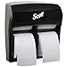 Scott Pro MOD High Capacity Single Roll Bath Tissue Dispenser (44518), Toilet Paper Dispenser for Small Rolls, 12.75? x 11.25? x 6.31?, Black, 1 / Case
