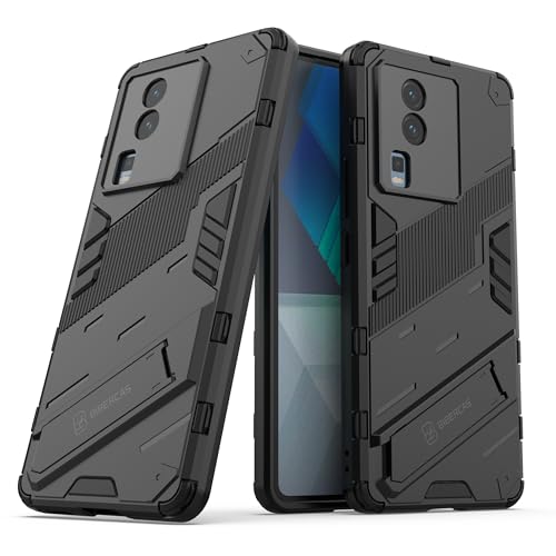 Image of Back Case Cover Compatible for Iqoo Neo 7 Pro 5G, Iqoo Neo 7 5G | 360 Degree Protection | Camera Protection | Kickstand Case | Shockprof Case |