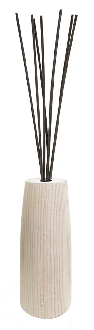 Millefiori Wazon Ellise dyfuzor 250 ml Air Design wraz z pałeczkami, naturalne drewno, 10,4 x 10,3 x 24,1 cm