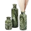   Resin-3-Piece-Vase-Set-Farmhouse-Decor-Home-Decorative-Vase-Vases-for-Your-Kitchen-Bedroom-Office-Living-Room-Bathroom-Shelf-Centerpiece-Table-Decorations-Green