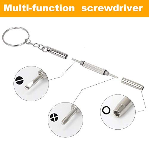 Eyeglasses Repair Kit, Hkidee Sunglasses Repair Kit With 1000Pcs Eyeglass Screws And 6 Pcs Screwdrivers Tweezer For Glasses, Sunglass, Watch Clock Spectacle Repair #TOP5