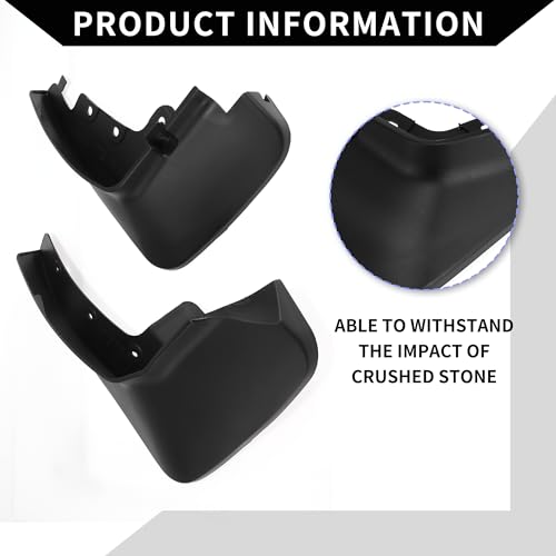 Image of Mud Flap Splash Guard with Mount Accessories for Ford Edge 2015-2018 / Front & Rear Side Mud Guards /Durable / 1 Set