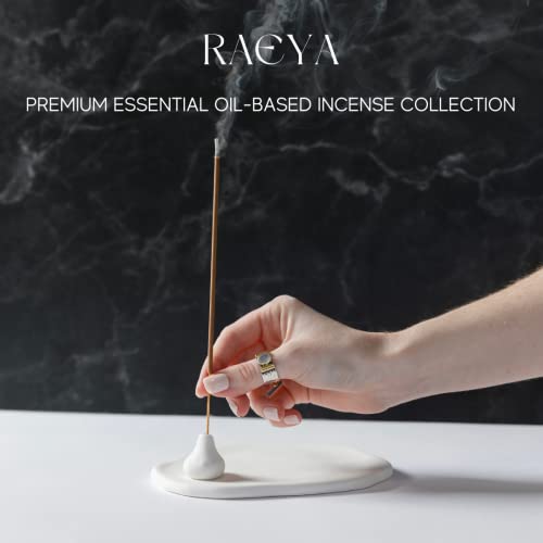 Raeya Incense Sticks, Set Of 6 Incenses (120 Sticks) For Air Cleansing - Lavender, Vanilla, Jasmine, Rose, Cedar And Lotus; 100% Natural Hand Rolled Incense Sticks Gift Set #TOP3