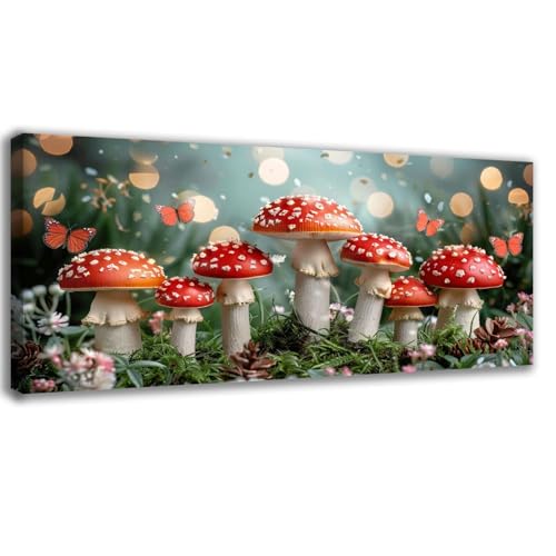 Diamond Painting Champignons Anti-Stress : Kit Débutant Facile 5D