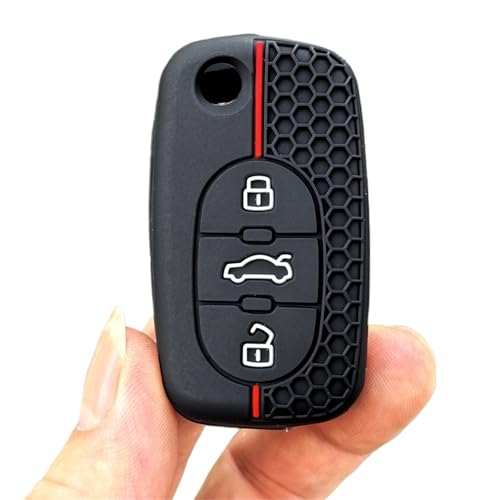 Funda de silicona para llave Audi A3 A4 A6 protector de mando