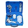 vidaXL 2x Verfspuit HVLP Airbrush Verfpistool Verf Pistool Spuitpistool Verven Verfspuiten Verfpistolen Verfaccessoire Schilderen Accessoire