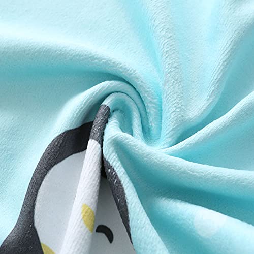 Cute Giraffe And Penguin Face Towels And Ultra Soft Animal Hand Towels Multipurpose For Bathroom, Hotel, Gym, Swimming And Spa (13.7 X 29.5 Inch) #TOP3
