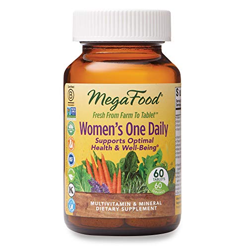 MegaFood, Women's One Daily, Daily Multivitamin and Mineral Dietary Supplement with Vitamins C, D, Folate and Iron, Non-GMO, Vegetarian, 60 Tablets (60 Servings) (FFP) MegaFood, Women's One Daily, Daily Multivitamin and Mineral Dietary Supplement with Vitamins C, D, Folate and Iron, Non-GMO, Vegetarian, 60 Tablets (60 Servings) (FFP)