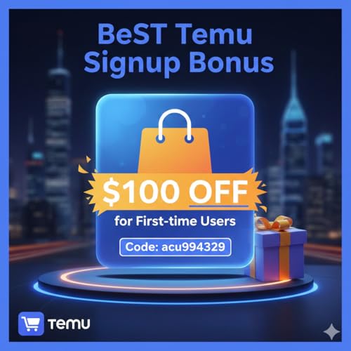 『[BeST]Temu Signup Bonus"$100 off" ["acu994329"] for First-time Users』のカバーアート