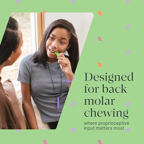 ARK Brick Stick, Chew Necklaces for Sensory Kids and Adults, Oral and Hand Fidget for Autism, ADHD, SPD, Anxiety, Medical-Grade 2-Textured Chew Necklace, XXT, Very Firm, Lavender - Image 7