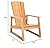 SAFAVIEH Couture Patio San Juan Natural Brazilian Teak Wood Outdoor Adirondack Chair