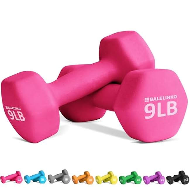 Balelinko Home Gym Equipment Workouts Strength Training Weight Loss Pilates Weights Yoga Sets Weights for Women, Men, Seniors and Youth