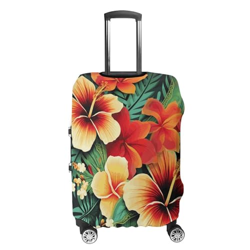 Travel Luggage Cover Washable Suitcase Cover Hawaiian Style Print Fashion Suitcase Protector Carry On Luggage Covers Protector Suitcase Fits 19"-32" Luggage4