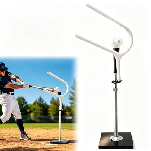 25 Baseball Swing Path Trainer With Baseball Batting Tee Upgraded All-Aluminum Tubing Clamps Bat Path Trainer Softball & baseball Swing Path Trainer for Training Teenagers And Advanced Players