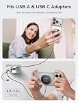 JSAUX Chargeur sans fil magnétique compatible avec MagSafe Chargeur/iPhone 16/16 Pro/16 Plus/16 Pro Max/iPhone 15 Pro Max Plus / iPhone 14 13 12 Series, Support de charge sans fil Mag, chargeur Mag (Noir)