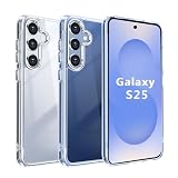 【Blxnyt】Galaxy S25 ケース クリア MIL規格取得 衝撃吸収 PC背面 + TPUバンパー 2層構造 Galaxy S25 SC-51F SCG31 ケース SGS認証黄変防止 ワイヤレス充電対応 ギャラクシー S25 透明 スマホケース 保護カバー (6.2インチ)