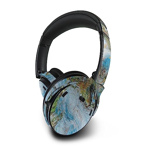 Image of MightySkins Glossy Glitter Skin Compatible with Bose QuietComfort 45 Headphones Island Swirl | Protective, Durable High-Gloss Glitter Finish | Easy to Apply | Made in The USA