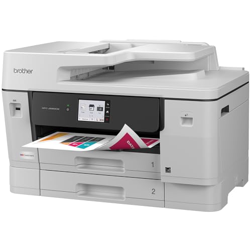 Brother INKvestment 6960 Wireless Color Inkjet All-in-One Printer with 11”x17” Capabilities and 3.5” Color Touchscreen | Includes Refresh Subscription Trial(1) (MFC-J6960DW)