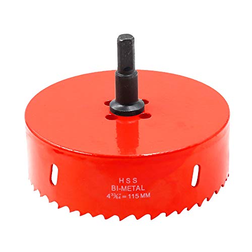 Image of Hordion Hole Saw Bi-Metal Saw Drilling Tool | with Twist Drill Bit & L Hex Wrench for Wood Plasterboard Plywood Plastic