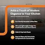 Complete Cuisine 4-in-1 Single Serve Coffee Maker, Hot & Iced Brewer for Pods/Ground Coffee - Image 4